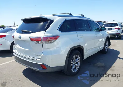 2014 Toyota Highlander Xle V6 из США, поврежденный, VIN 5TDJKRFH8ES009808